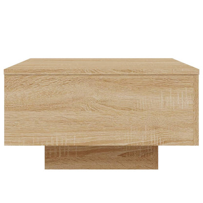 Salontafel Met Led-Verlichting Kleurig 55 x 55 x 31 cm Sonoma eiken