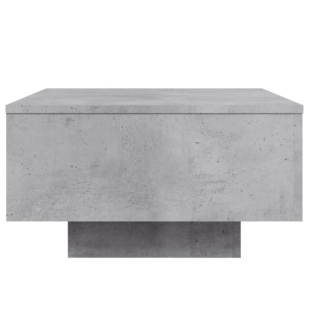 Salontafel Met Led-Verlichting 55 x 55 x 31 cm Betongrijs