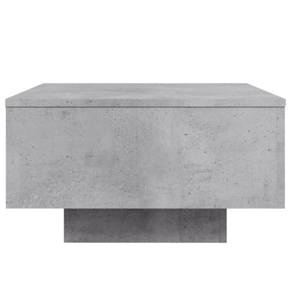 Salontafel Met Led-Verlichting 55 x 55 x 31 cm Betongrijs