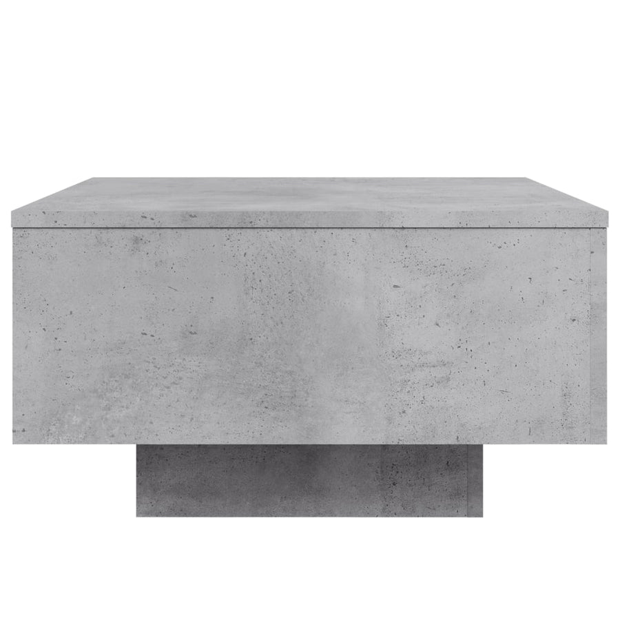 Salontafel Met Led-Verlichting 55 x 55 x 31 cm Betongrijs