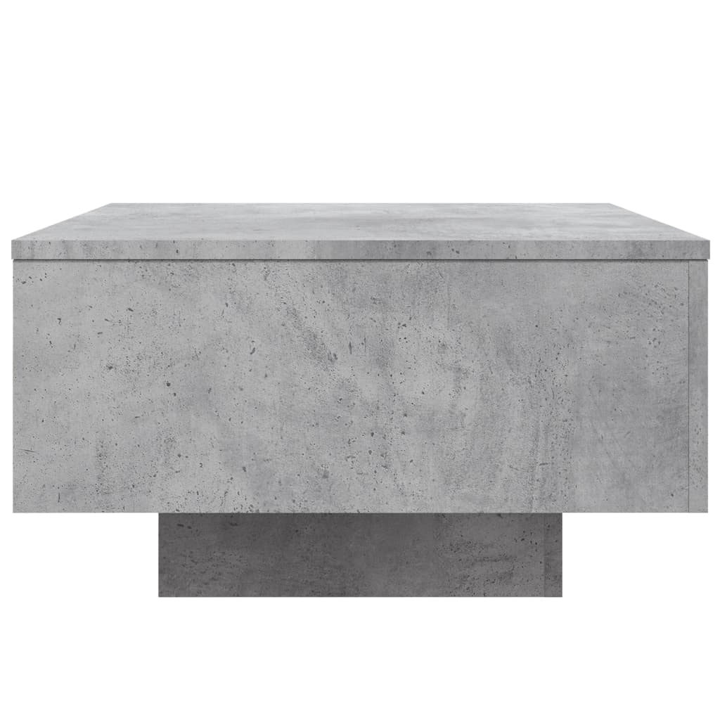 Salontafel Met Led-Verlichting 55 x 55 x 31 cm Betongrijs