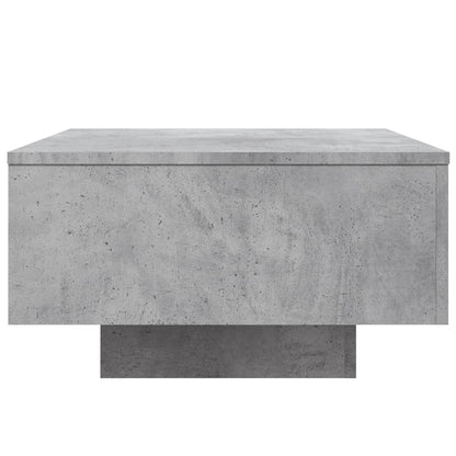 Salontafel Met Led-Verlichting 55 x 55 x 31 cm Betongrijs