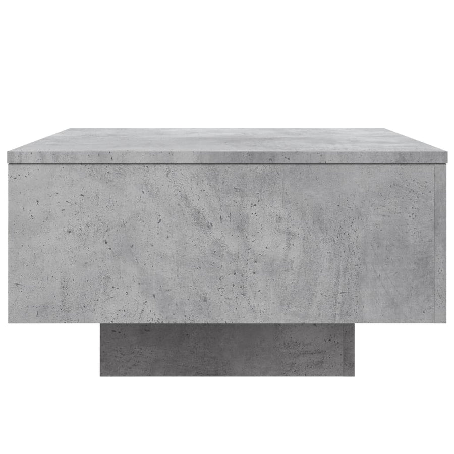 Salontafel Met Led-Verlichting 55 x 55 x 31 cm Betongrijs