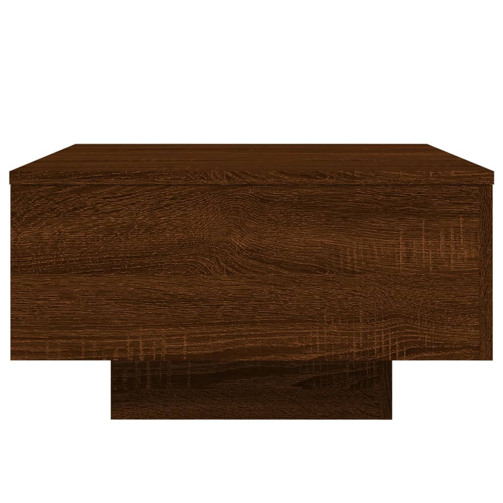 Salontafel Met Led-Verlichting Bruineikenkleurig 55 x 55 x 31 cm bruin eikenkleur