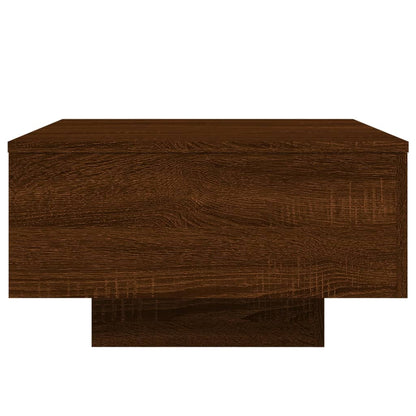 Salontafel Met Led-Verlichting Bruineikenkleurig 55 x 55 x 31 cm bruin eikenkleur