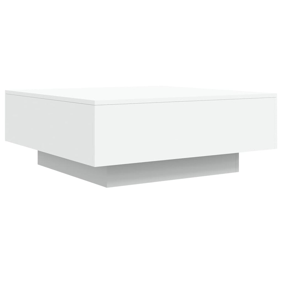 Salontafel 80x80x31 cm spaanplaat wit 80 x 80 x 31 cm Wit