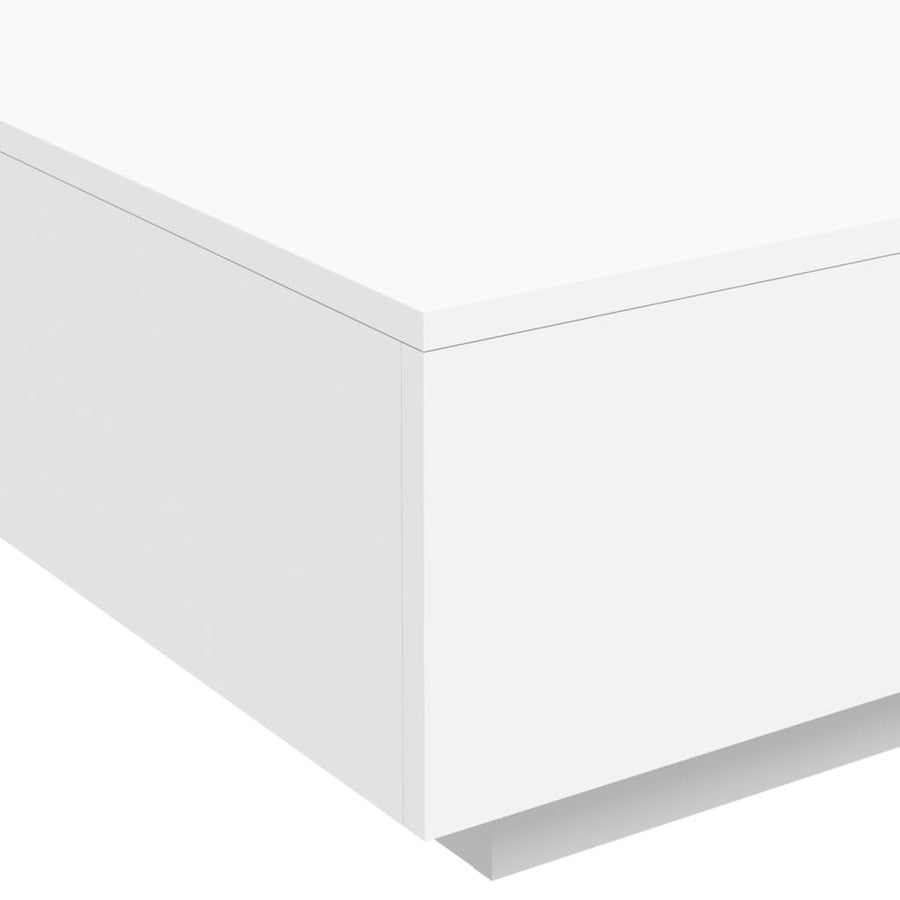 Salontafel 80x80x31 cm spaanplaat wit 80 x 80 x 31 cm Wit