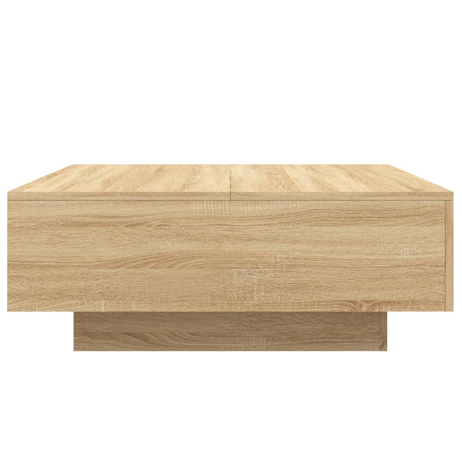 Salontafel 80x80x31 cm spaanplaat sonoma eikenkleurig 80 x 80 x 31 cm Sonoma eiken