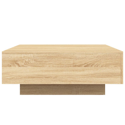 Salontafel 80x80x31 cm spaanplaat sonoma eikenkleurig 80 x 80 x 31 cm Sonoma eiken