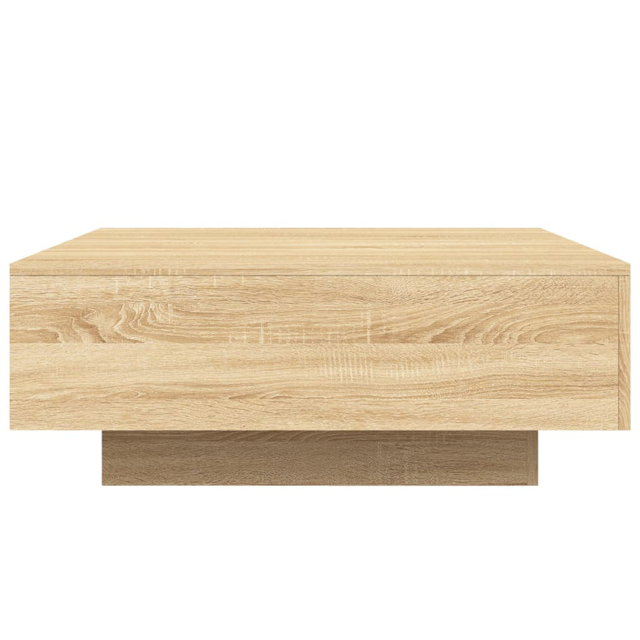 Salontafel 80x80x31 cm spaanplaat sonoma eikenkleurig 80 x 80 x 31 cm Sonoma eiken