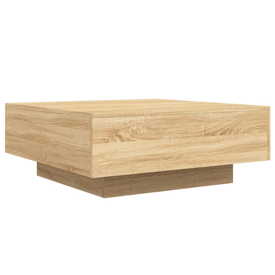 Salontafel 80x80x31 cm spaanplaat sonoma eikenkleurig 80 x 80 x 31 cm Sonoma eiken