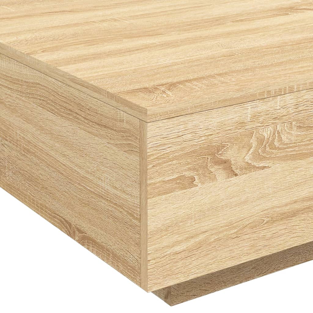 Salontafel 80x80x31 cm spaanplaat sonoma eikenkleurig 80 x 80 x 31 cm Sonoma eiken