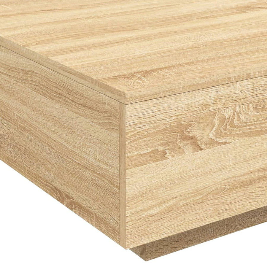 Salontafel 80x80x31 cm spaanplaat sonoma eikenkleurig 80 x 80 x 31 cm Sonoma eiken