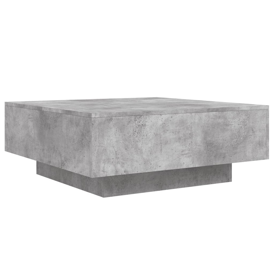 Salontafel 80x80x31 cm spaanplaat betongrijs 80 x 80 x 31 cm Betongrijs