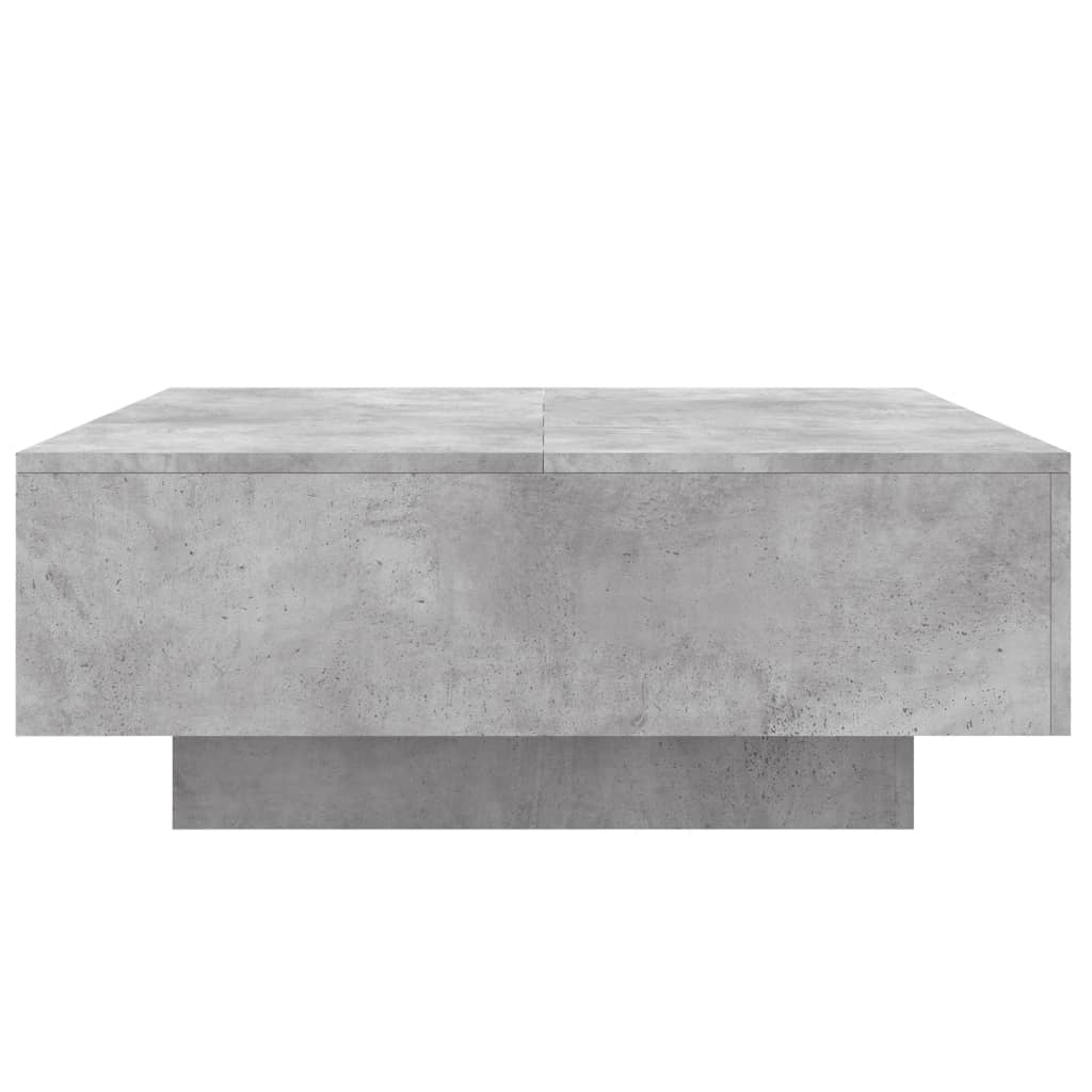 Salontafel 80x80x31 cm spaanplaat betongrijs 80 x 80 x 31 cm Betongrijs