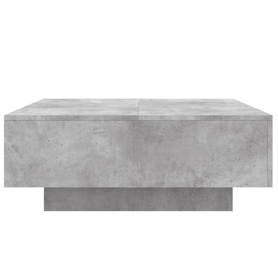 Salontafel 80x80x31 cm spaanplaat betongrijs 80 x 80 x 31 cm Betongrijs