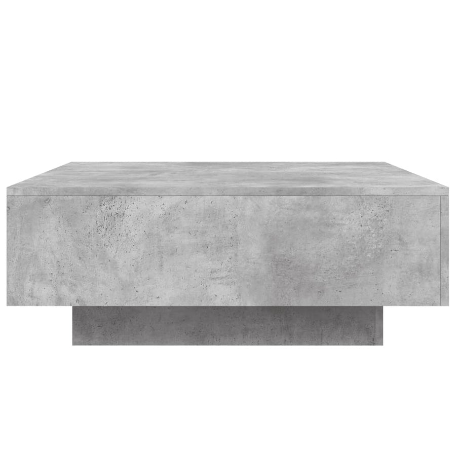 Salontafel 80x80x31 cm spaanplaat betongrijs 80 x 80 x 31 cm Betongrijs