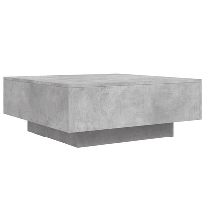Salontafel 80x80x31 cm spaanplaat betongrijs 80 x 80 x 31 cm Betongrijs