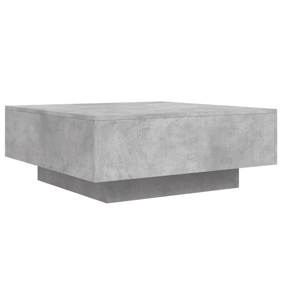 Salontafel 80x80x31 cm spaanplaat betongrijs 80 x 80 x 31 cm Betongrijs