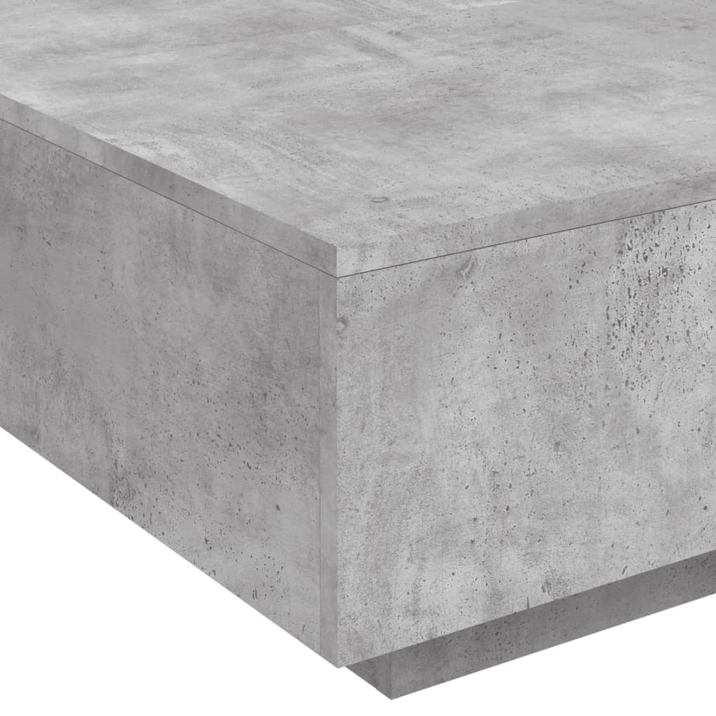 Salontafel 80x80x31 cm spaanplaat betongrijs 80 x 80 x 31 cm Betongrijs