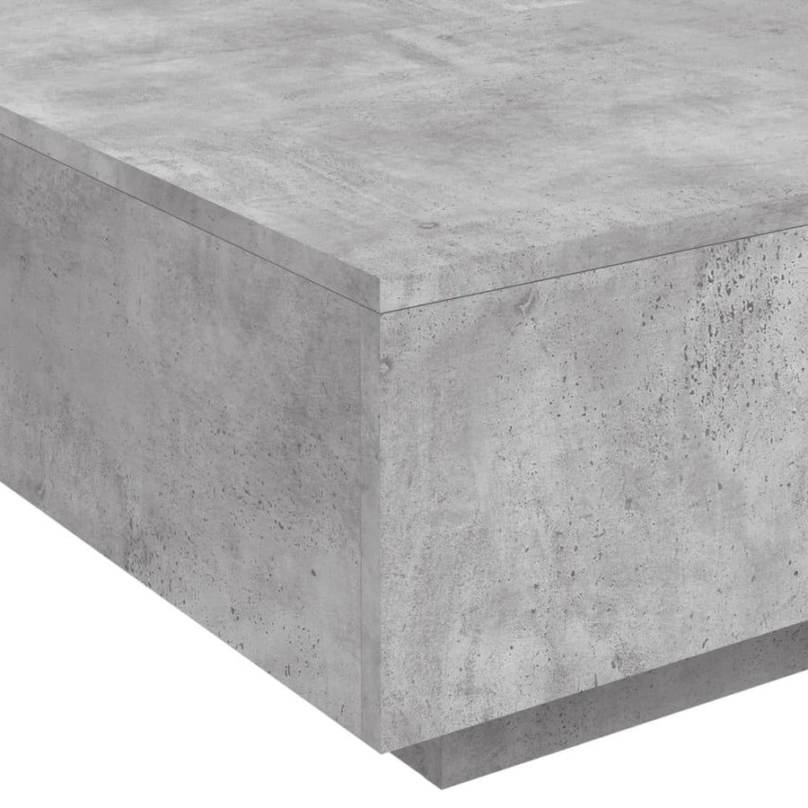 Salontafel 80x80x31 cm spaanplaat betongrijs 80 x 80 x 31 cm Betongrijs