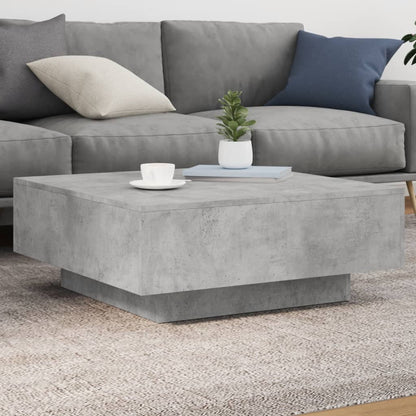 Salontafel 80x80x31 cm spaanplaat betongrijs 80 x 80 x 31 cm Betongrijs