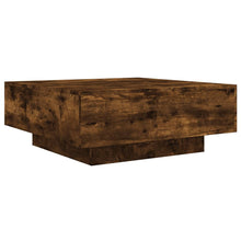 Salontafel 80x80x31 cm bewerkt hout gerookt eikenkleurig 80 x 80 x 31 cm Gerookt eiken