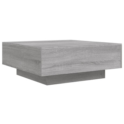 Salontafel 80x80x31 cm bewerkt hout grijs sonoma eikenkleurig 80 x 80 x 31 cm Grijs sonoma