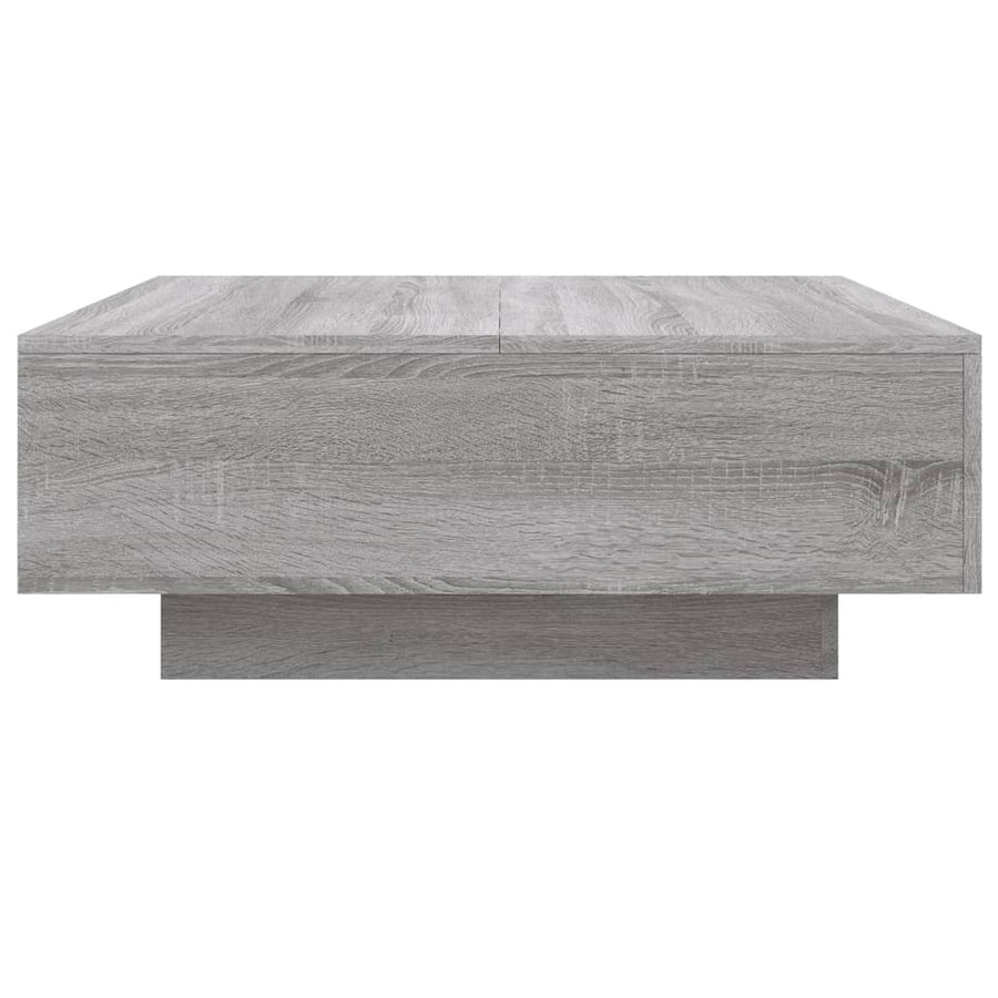 Salontafel 80x80x31 cm bewerkt hout grijs sonoma eikenkleurig 80 x 80 x 31 cm Grijs sonoma