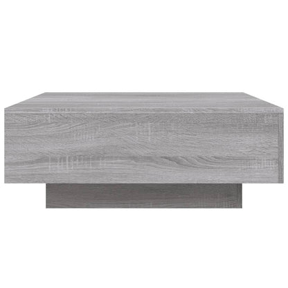 Salontafel 80x80x31 cm bewerkt hout grijs sonoma eikenkleurig 80 x 80 x 31 cm Grijs sonoma