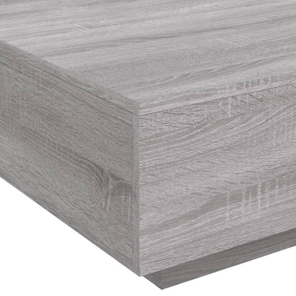 Salontafel 80x80x31 cm bewerkt hout grijs sonoma eikenkleurig 80 x 80 x 31 cm Grijs sonoma