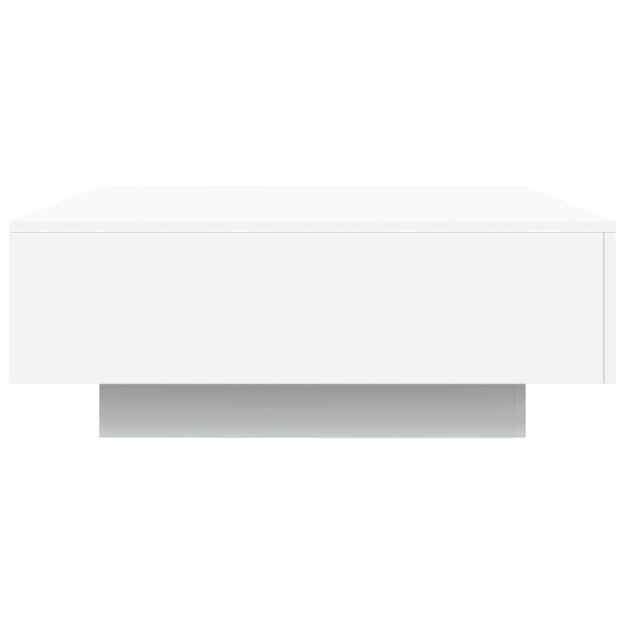 Salontafel Met Led-Verlichting 80 x 80 x 31 cm Wit