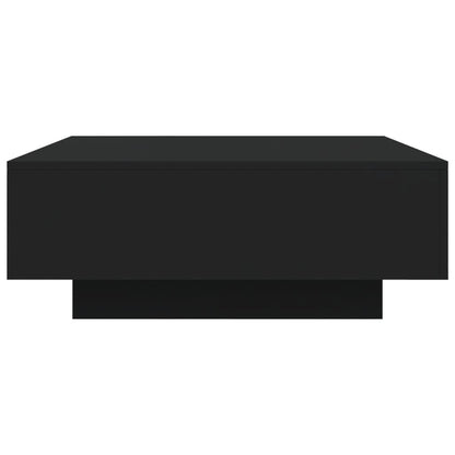 Salontafel Met Led-Verlichting Y 80 x 80 x 31 cm Zwart