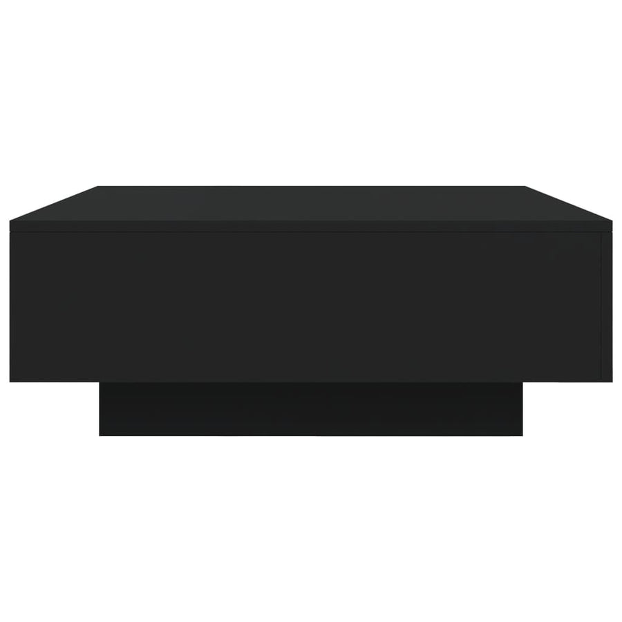 Salontafel Met Led-Verlichting Y 80 x 80 x 31 cm Zwart