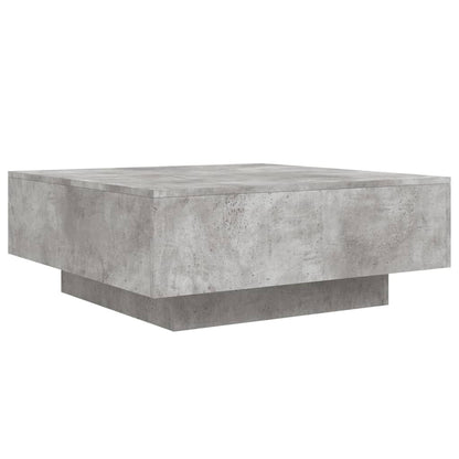 Salontafel Met Led-Verlichting 80 x 80 x 31 cm Betongrijs
