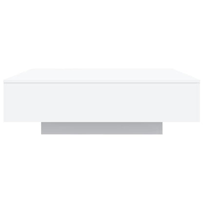 Salontafel Bewerkt Hout 100 x 100 x 31 cm Wit