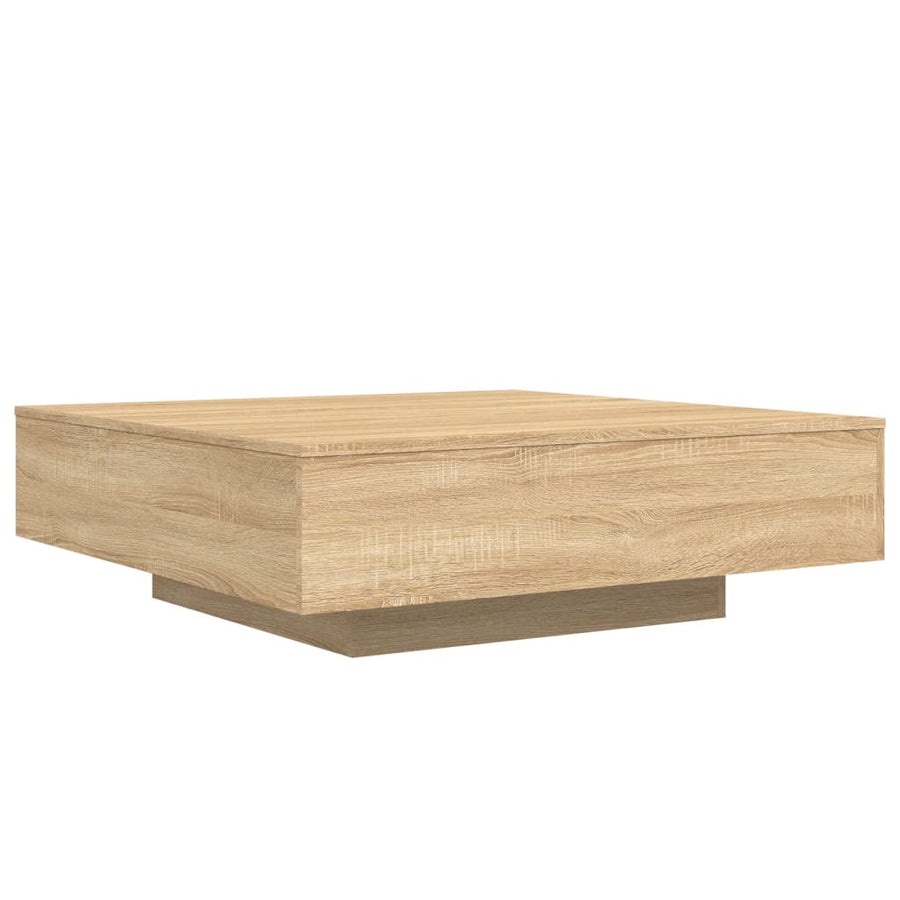 Salontafel 100x100x31 cm bewerkt hout sonoma eikenkleurig 100 x 100 x 31 cm Sonoma eiken