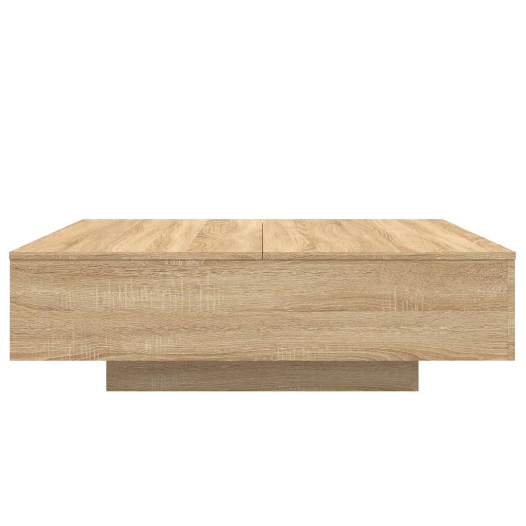 Salontafel 100x100x31 cm bewerkt hout sonoma eikenkleurig 100 x 100 x 31 cm Sonoma eiken