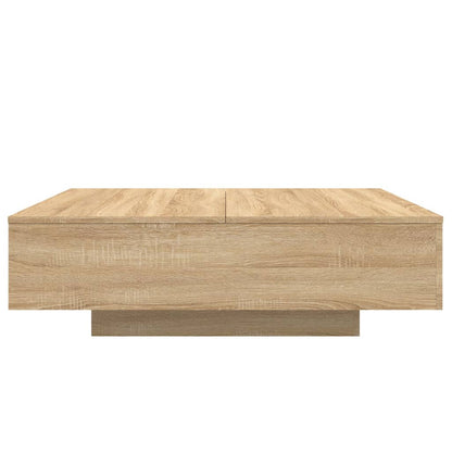 Salontafel 100x100x31 cm bewerkt hout sonoma eikenkleurig 100 x 100 x 31 cm Sonoma eiken