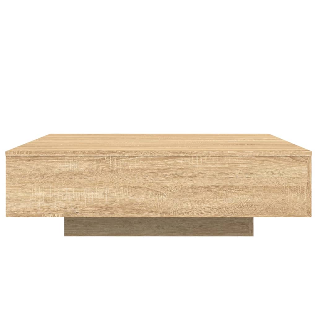 Salontafel 100x100x31 cm bewerkt hout sonoma eikenkleurig 100 x 100 x 31 cm Sonoma eiken
