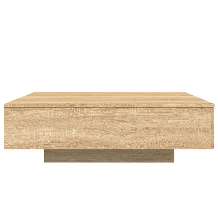 Salontafel 100x100x31 cm bewerkt hout sonoma eikenkleurig 100 x 100 x 31 cm Sonoma eiken