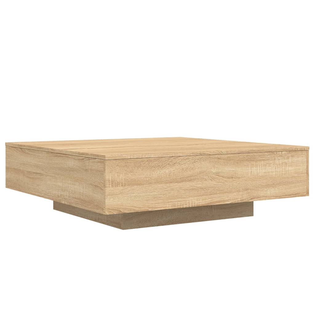 Salontafel 100x100x31 cm bewerkt hout sonoma eikenkleurig 100 x 100 x 31 cm Sonoma eiken