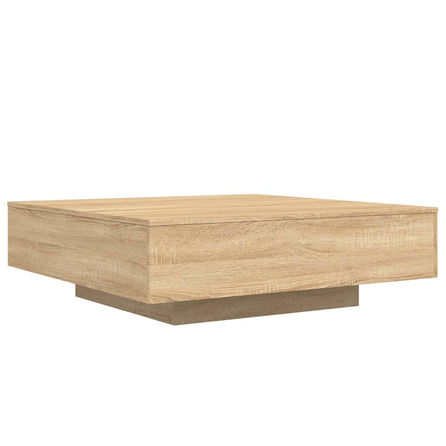 Salontafel 100x100x31 cm bewerkt hout sonoma eikenkleurig 100 x 100 x 31 cm Sonoma eiken