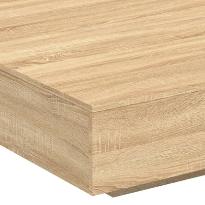Salontafel 100x100x31 cm bewerkt hout sonoma eikenkleurig 100 x 100 x 31 cm Sonoma eiken