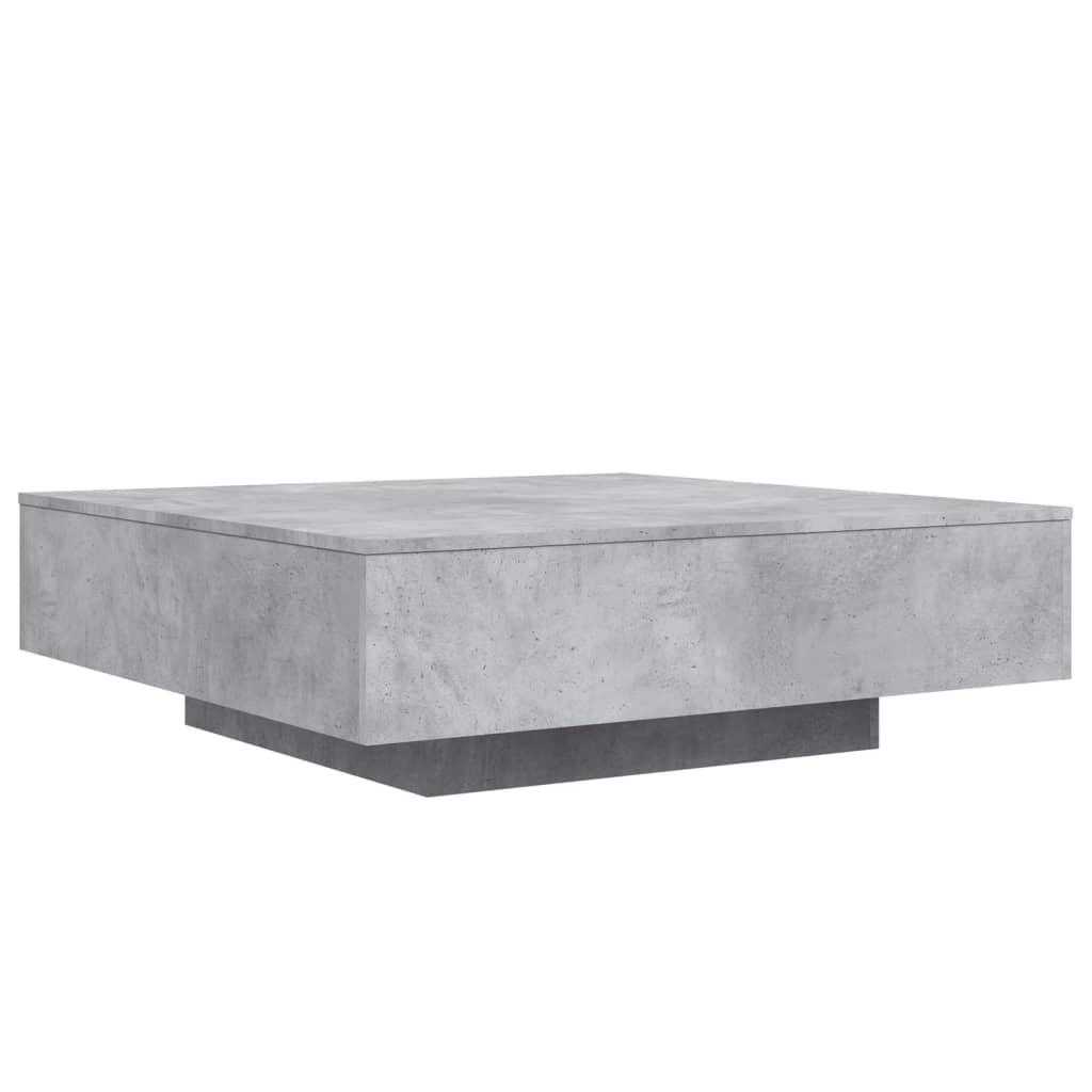 Salontafel 100x100x31 cm bewerkt hout betongrijs 100 x 100 x 31 cm Betongrijs