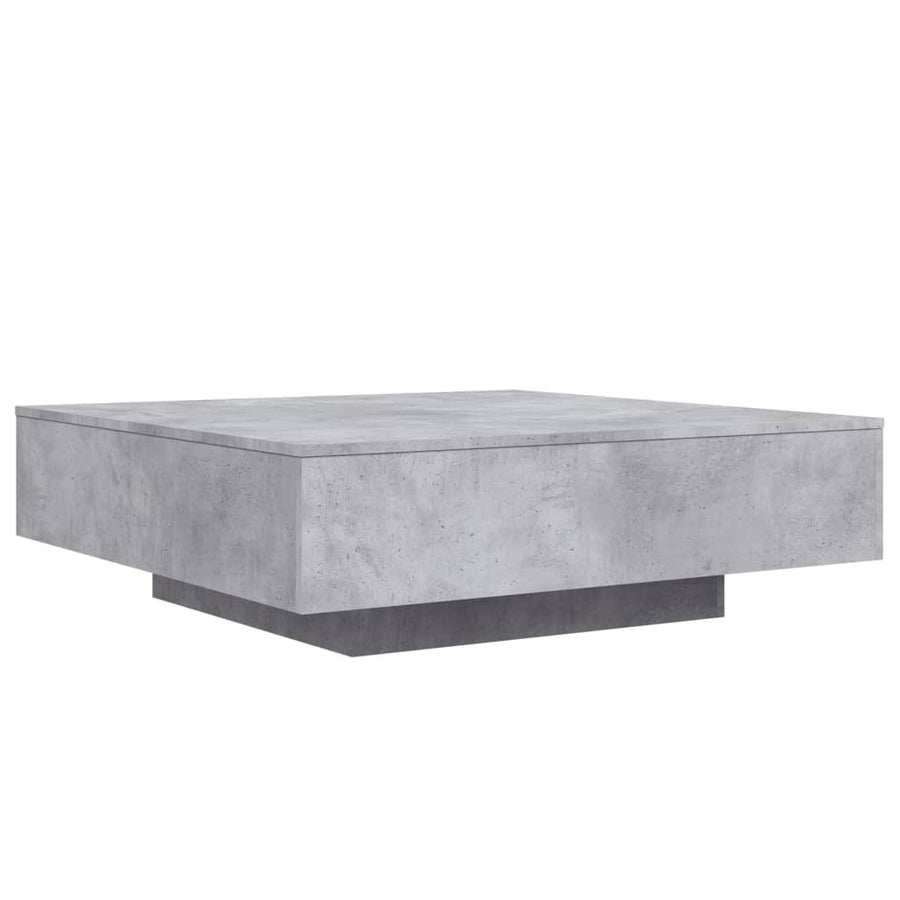 Salontafel 100x100x31 cm bewerkt hout betongrijs 100 x 100 x 31 cm Betongrijs