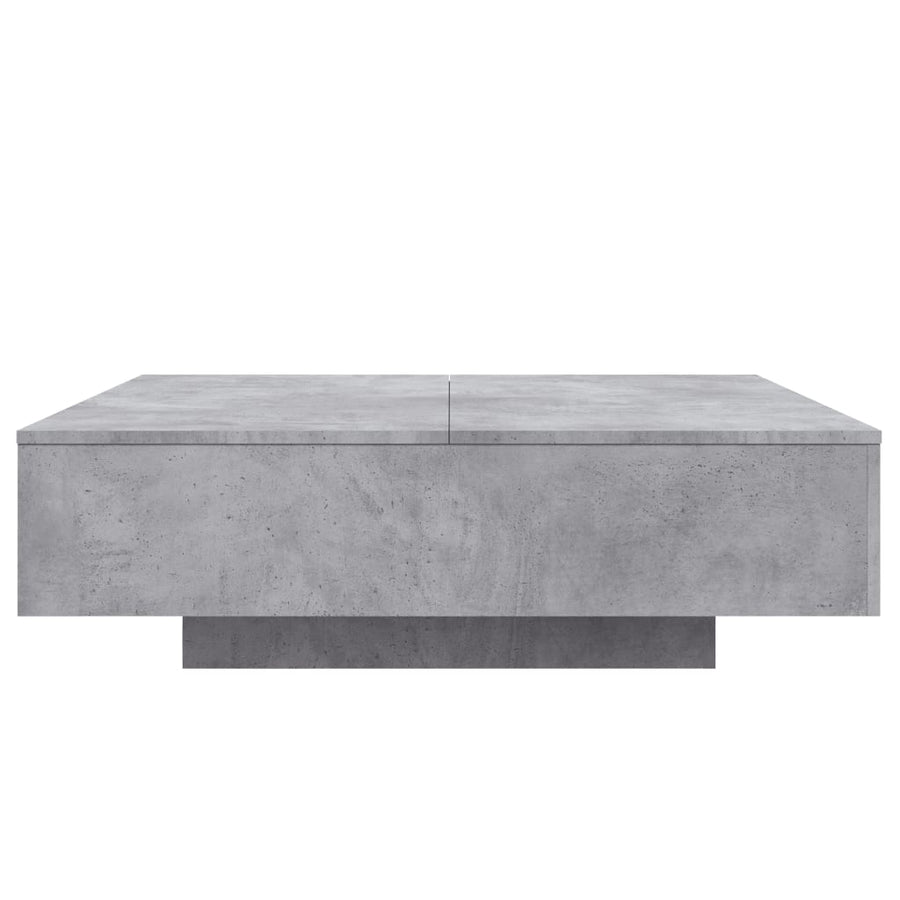 Salontafel 100x100x31 cm bewerkt hout betongrijs 100 x 100 x 31 cm Betongrijs