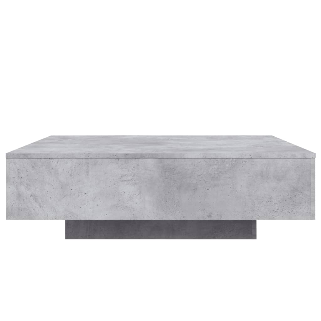 Salontafel 100x100x31 cm bewerkt hout betongrijs 100 x 100 x 31 cm Betongrijs