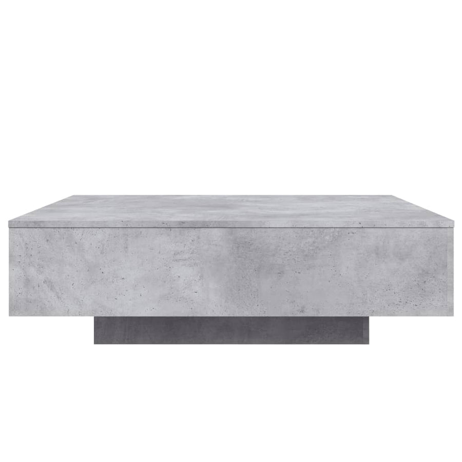 Salontafel 100x100x31 cm bewerkt hout betongrijs 100 x 100 x 31 cm Betongrijs