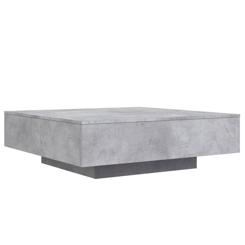 Salontafel 100x100x31 cm bewerkt hout betongrijs 100 x 100 x 31 cm Betongrijs